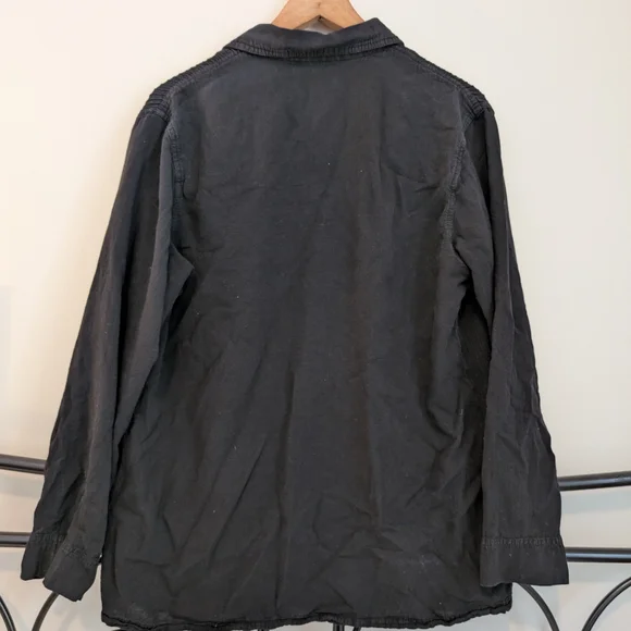 Black Button-Up Jacket - Picture 2 of 3
